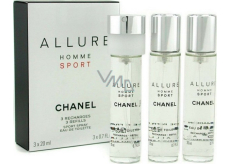 Chanel Allure Homme Sport toaletná voda náplne 3 x 20 ml