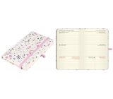 Albi Diary 2025 vreckový diár s gumičkou - Lučné kvety 9,3 x 15 x 1,3 cm