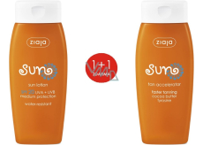 Ziaja Sun SPF 20 vodoodolné mlieko na opaľovanie 150 ml + aktivátor slnečnej ochrany s tyrozínom 150 ml, duopack