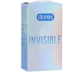 Durex Invisible Superthin najtenší kondóm, pre maximálnu citlivosť, nominálna šírka: 54 mm 16 kusov