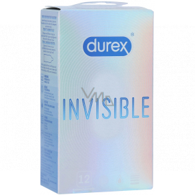 Durex Invisible Superthin najtenší kondóm, pre maximálnu citlivosť, nominálna šírka: 54 mm 16 kusov