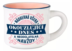 Hrnček na espresso Albi - Krásny včera, očarujúci dnes a neodolateľný navždy 45 ml