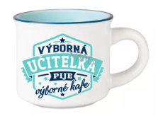 Hrnček Albi Espresso - Výborný učiteľ pije výbornú kávu 45 ml