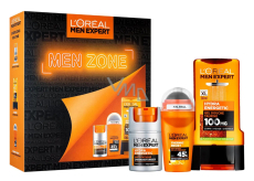 Loreal Men Expert Zone Hydra Energetic sprchový gél s taurínom 300 ml + Thermic Resist antiperspirant roll-on 50 ml + Hydra Energetic zvláčňujúci pleťový krém 50 ml, kozmetická sada pre mužov